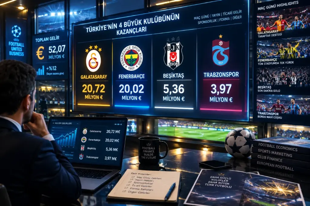 Avrupa Kupalarında Türk Kulüplerinin Kasasına Giren Yeni Rakamlar